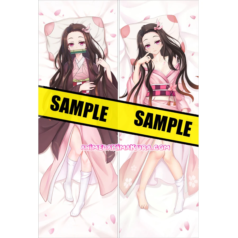 Demon Slayer: Kimetsu no Yaiba Dakimakura Nezuko Kamado аниме девушка обнимает тело наволочка чехол