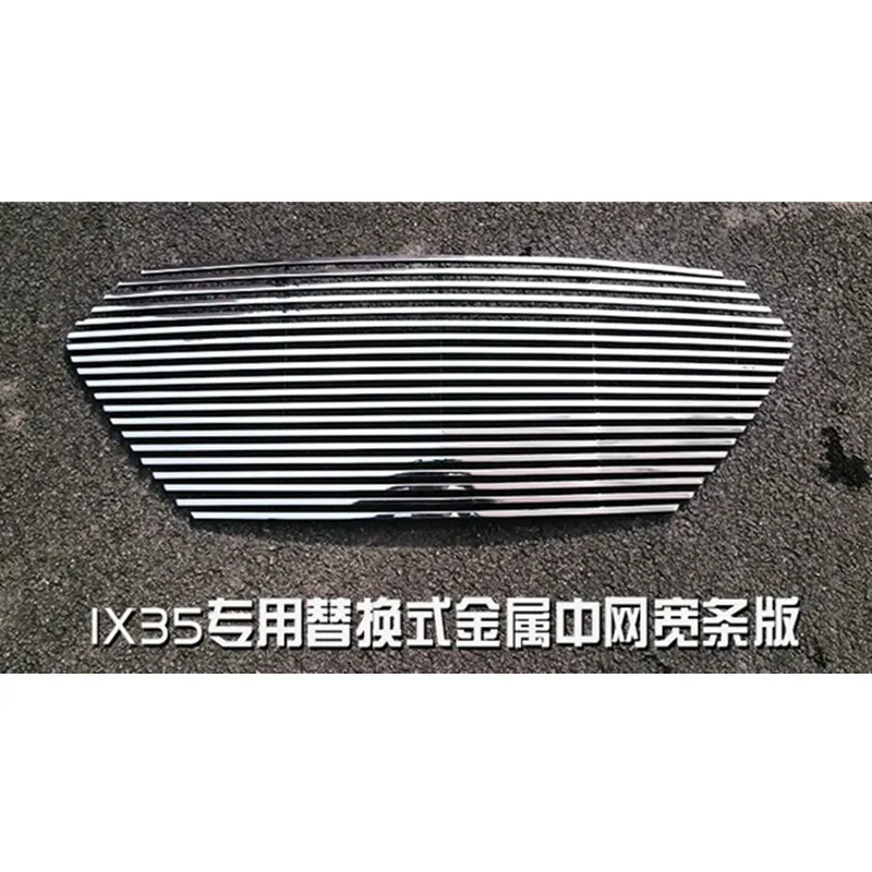 

high quality front grille trim around the race grills pad For Hyundai IX35 2013-2015 ,The net + LOGO Car-styling Car-covers