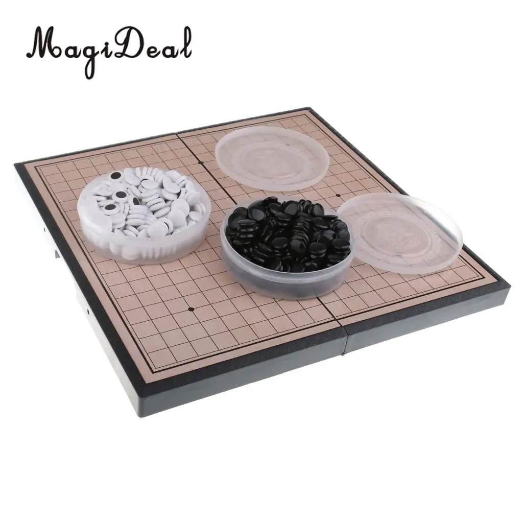 

MagiDeal Magnetic I-Go Game Chessboard Children Go Set Weiqi Chess Board Puzzle Game for Adult Kids Birthday Gift Toy Large