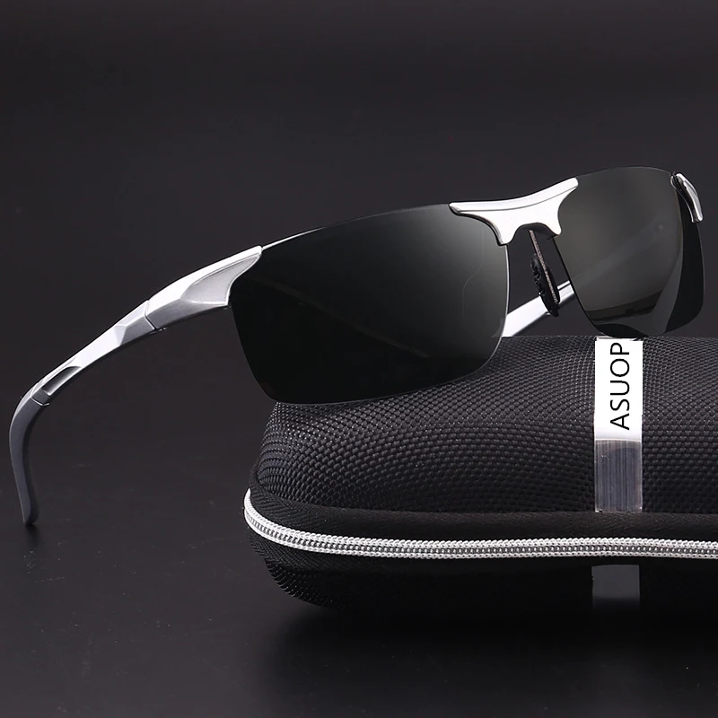 2019 new polarized men's sunglasses UV400 square frame fashion ladies sunglasses brand design sports glasses driving sunglasses (13)