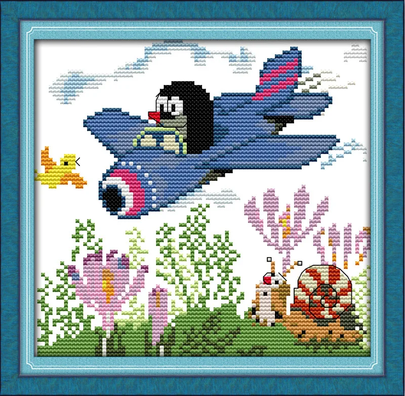 

The mole's dream Counted 11CT Printed 14CT DMC Cross Stitch Set DIY Chinese Cotton Cross-stitch Kit Embroidery Needlework
