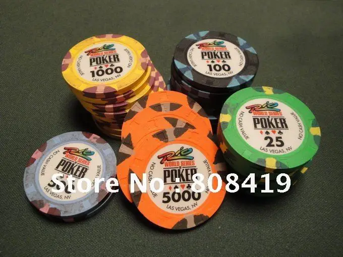 Free Shipping! Full Clay Poker Chips Wsop Paulson Chips, Link For 5000