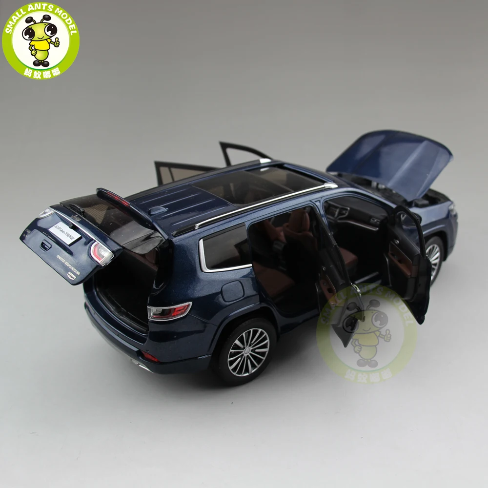 1/18 Jeep Grand Commander Fiat Chrysler литой металлический Автомобиль Suv Модель Коллекция подарок синий цвет