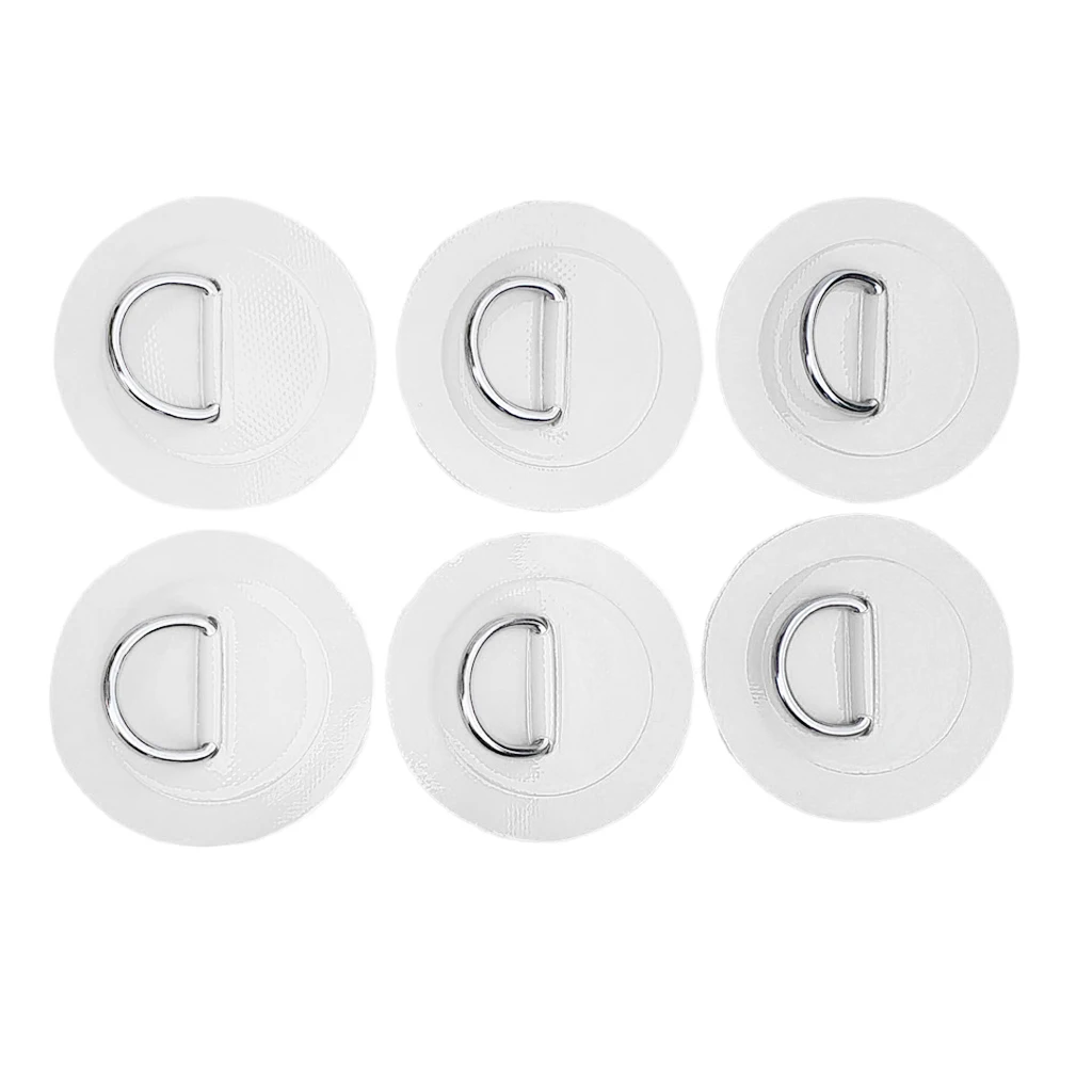 Stand Up Paddleboard SUP Bungee Rope Deck Rigging Kit 6Pcs D-ring Pad Patch Water Sports Rowing Inflatable Boats Surfboard