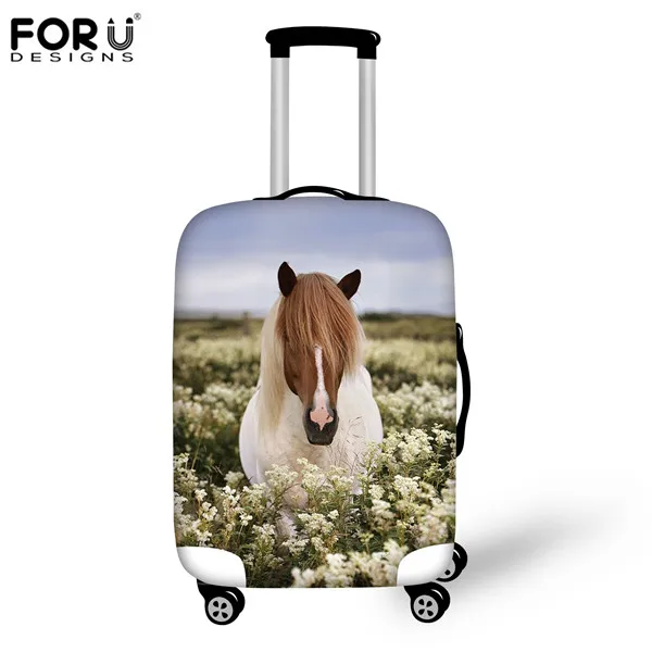 FORUDESIGNS/3D лошадь Лев животное путешествия багаж Защитные чехлы для 18-30 дюймов багажник кейс на колесиках чемодан Крышка на молнии - Цвет: C659