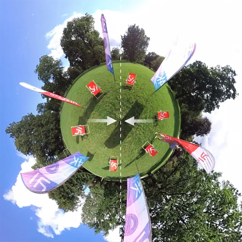 Панорамная камера Yi 360 VR | градусная съемка Два объектива с линзами типа рыбий
