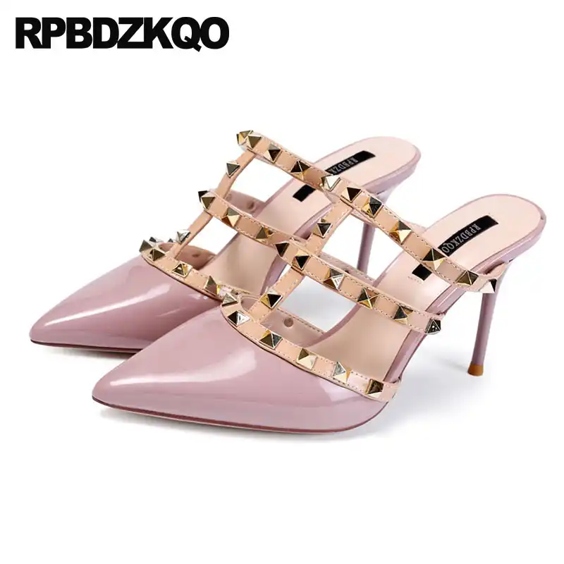 purple t strap heels