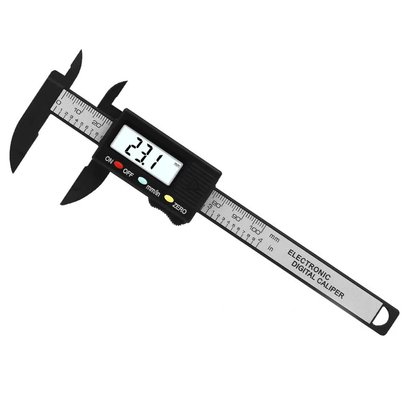 0-100/150 мм цифровой дисплей Пластиковый штангенциркуль измерение штангенциркуль цифровой Внутренний и наружный диаметр штангенциркуль - Цвет: 100mm 3
