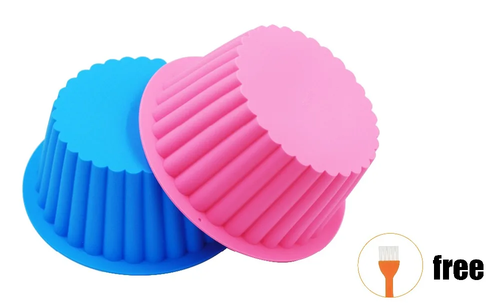 

Silicone Round Cake Pan Nonstick Baking for big Cake Flower Crown shape pastry Baking Tools 3D Bread cake form Pizza Pan DIY