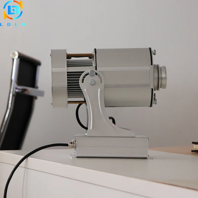 

Indoor Advertising Static 40W LED Logo Gobo Projector Aluminum Alloy Rustproof 4500lm 40W Led Custom Image Projector Lighting