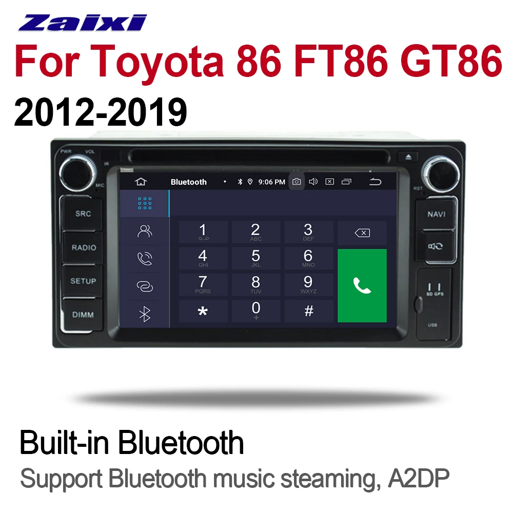 Top ZaiXi For Toyota 86 FT86 GT86 2012~2019 2 DIN Car Android 9 GPS Naviation Multimedia system Bluetooth Radio Amplifier WIFI HD 1 Top ZaiXi For Toyota 86 FT86 GT86 2012~2019 2 DIN Car Android 9 GPS Naviation Multimedia system Bluetooth Radio Amplifier WIFI HD 1