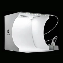 Mini Folding Leuchtkasten Fotografie Foto Studio Softbox 2 Panel LED Licht Weichen Box Foto Hintergrund Kit Licht box für DSLR kamera
