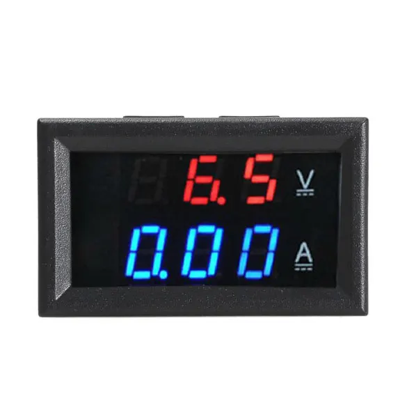 

Digital Voltmeter Ammeter Dual Display 10A Tester DC 300V 10A Blue + Red LED Amp Dual Digital Volt Meter Gauge --M25