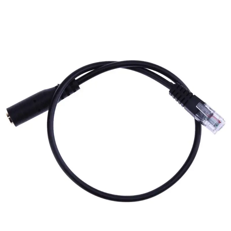

Electop New 1PC 25cm Dual 3.5mm Audio Jack Female to Male RJ9 Plug Adapter Convertor Cable PC Computer Headset Telephone Using