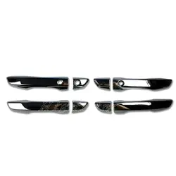 8 шт. левым ABS хромированные дверные ручки крышки с отделкой Smart Key отверстие для Honda Civic 4DR седан 2016 2017