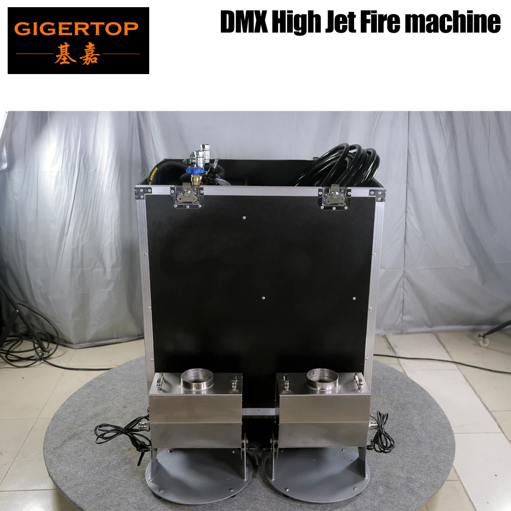 

TIPTOP Large Flame Projector DMX512 Control kerosene+nitrogen Gas Tank/Effect Fire Machine Controller Road Case Pack High Fire
