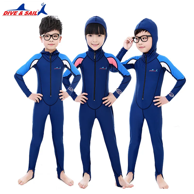 

UPF50+Lycra long sleeve diving suit for boy girls children surfing stinger suits,snorkeling uv protection bask in wear dive skin