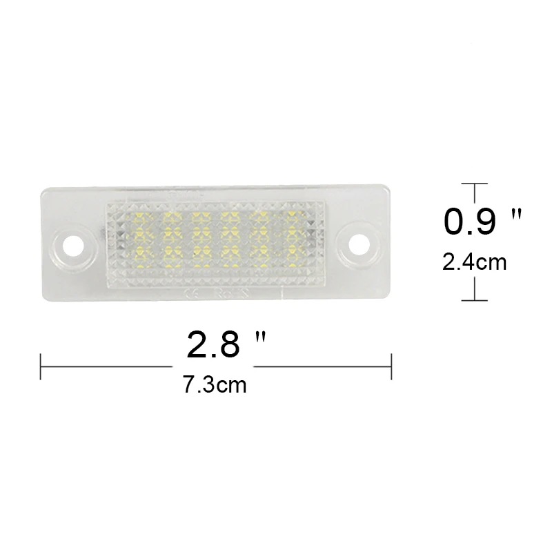 2 шт. для VW Passat Cimousint номерного знака светильник 18LED дневные ходовые огни 12V Белый номерной знак светильник для VW Golf 5 плюс для VW Jetta(Фольксваген Джетта