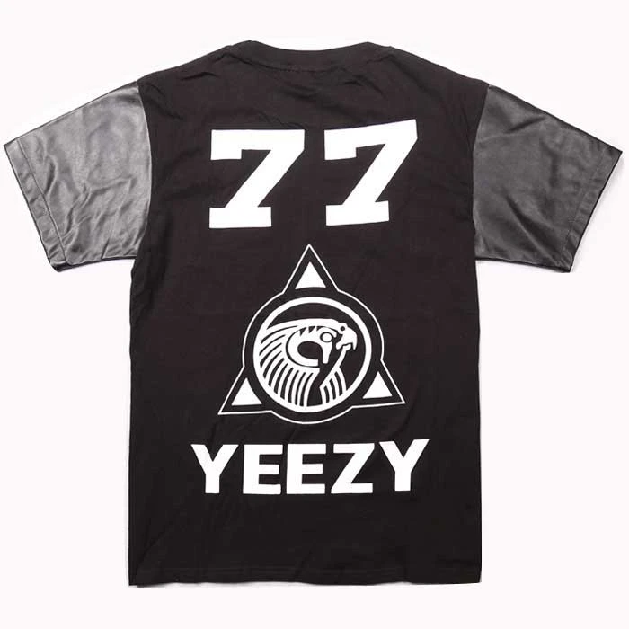 lucha Perforar blusa Lugar chico negro air Yeezy 77 Kanye West Paris corto manga de la  camiseta|sleeve length|t-shirt cant-shirt female - AliExpress