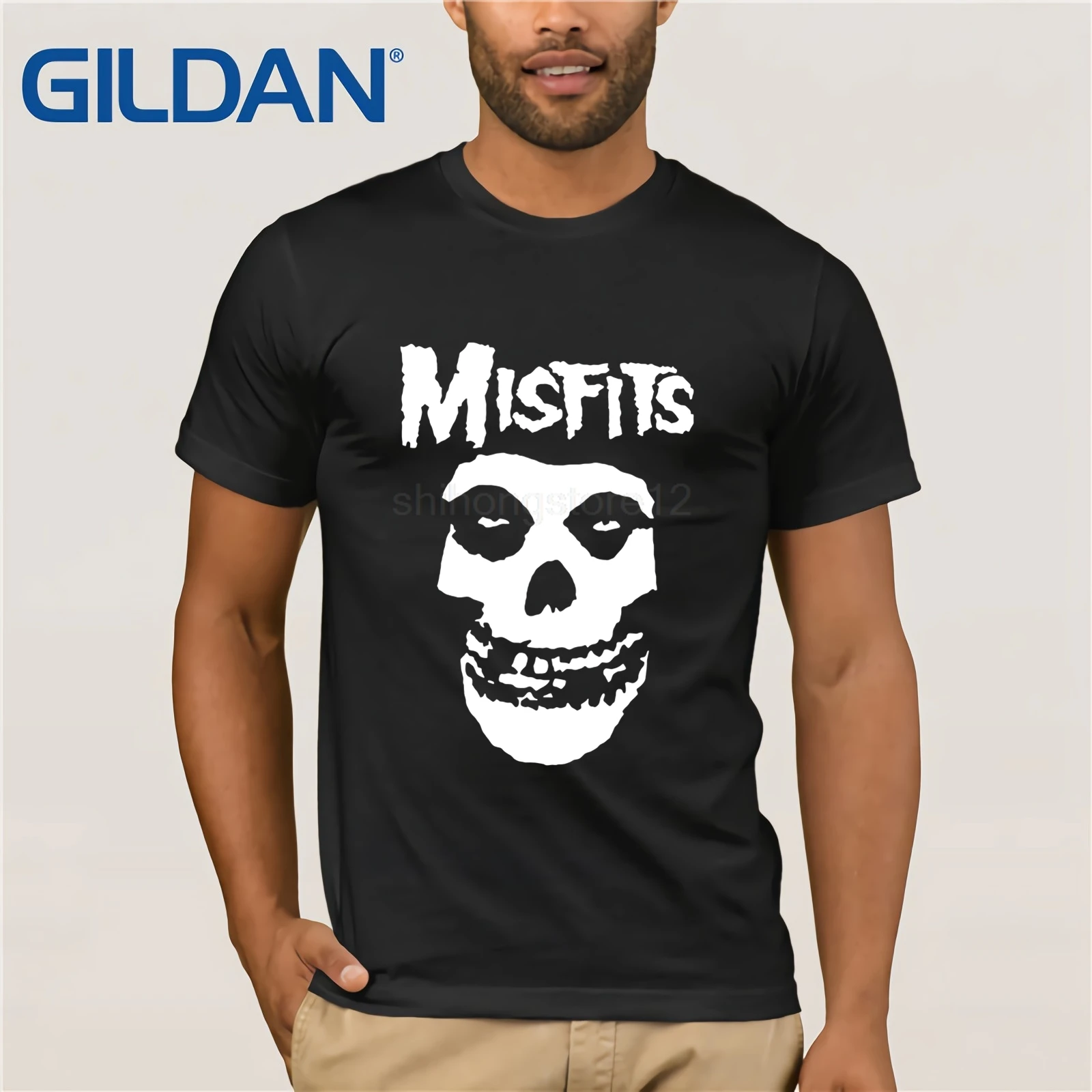 В стиле панк The Misfits футболка Homme De Marque Для мужчин s хардкор фанатов рок-футболка с