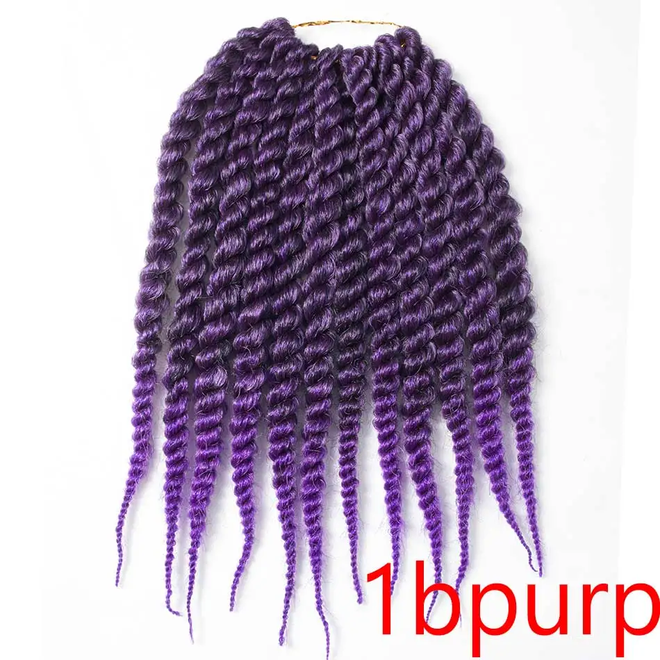 Qphair синтетические волосы 1" 12 шт./пакет черный Цвета Гаванские кудри крючком Briads