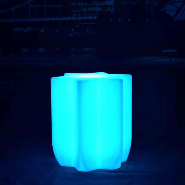 Skybess SK-LF35N (L42*W37*H45cm) Rechargeable LED Bar Stool Chair 16 Color Changing with remote Table Chair for Furniture 1pc