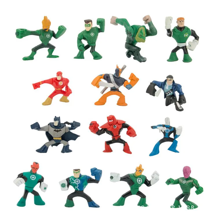 

14 pcs / set BEN10 Doll Toy Model (With Base) Hands Decoration Cake Decoration