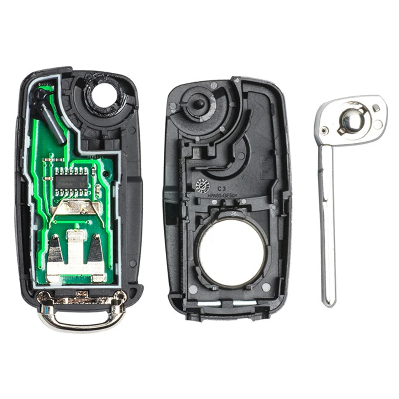 KEYECU Новый дистанционный ключ Yanhua 3 + 1 кнопка для VW Volkswagen Touareg 2002 2010 год 433 МГц ID46