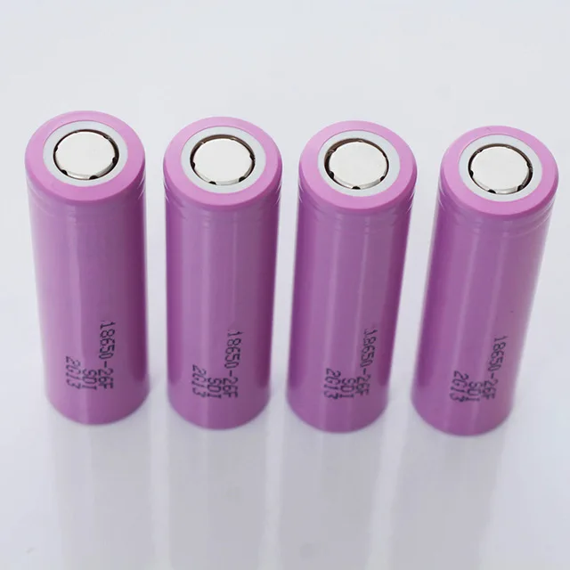 

2pc best price Li-Ion 18650 battery 2600 mAh 3.7v rechargeable Li-Ion ICR18650-26F 26FM battery for samsung 26f toys flashlight