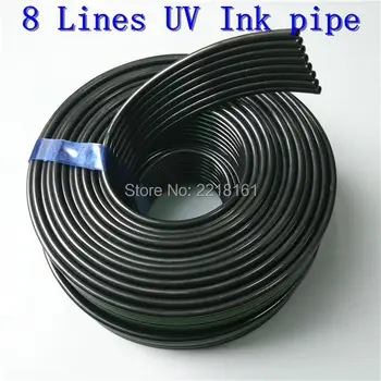 

Free shipping 3X2MM UV ink tube 8 lines ways for Epson DX4 DX5 DX7 head pipe/Mimaki Mutoh Xuli Galaxy printer ink hose