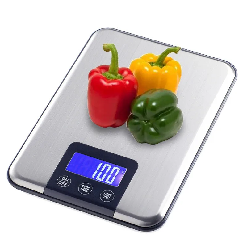 

touch screen 15Kg 15000G 1G Slim Stainless Steel Lcd Digital Kitchen Food Diet Postal Scale Weight Balance