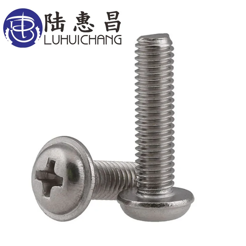 Luchang 20 шт. M2 M2.5 M3 M4 нержавеющая сталь Phillips круглая шайба головка машина винт чехол