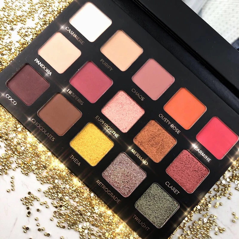 

Aurelife Fashion eyeshadow palette 15 Colors Matte Eye Shadow nake palette Glitter Shimmer & Matte eye shadow Nude Make Up set