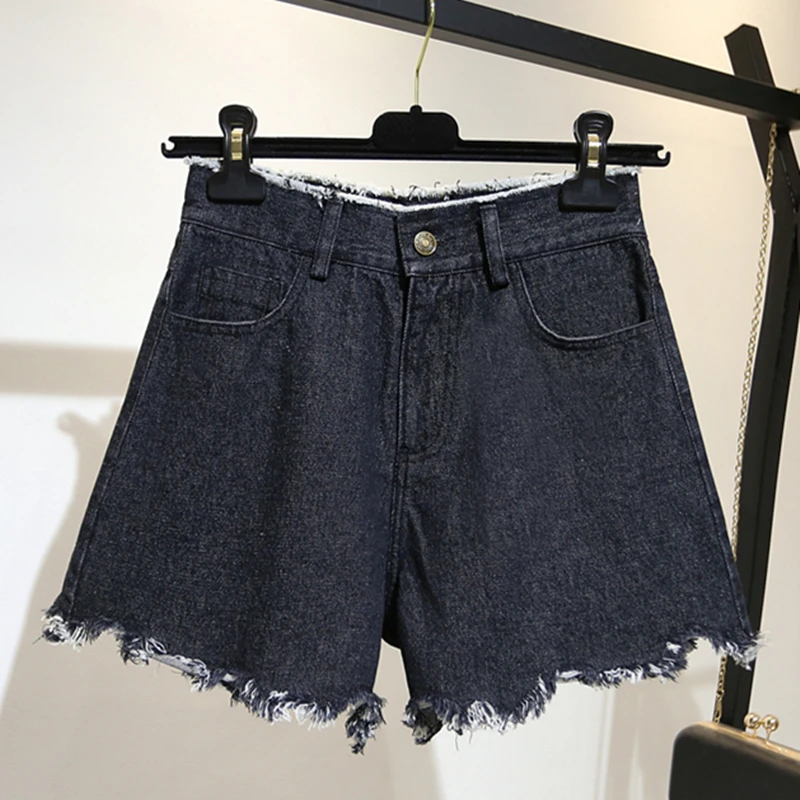 5xl plus big size denim jeans shorts women summer style 2018 feminina ...