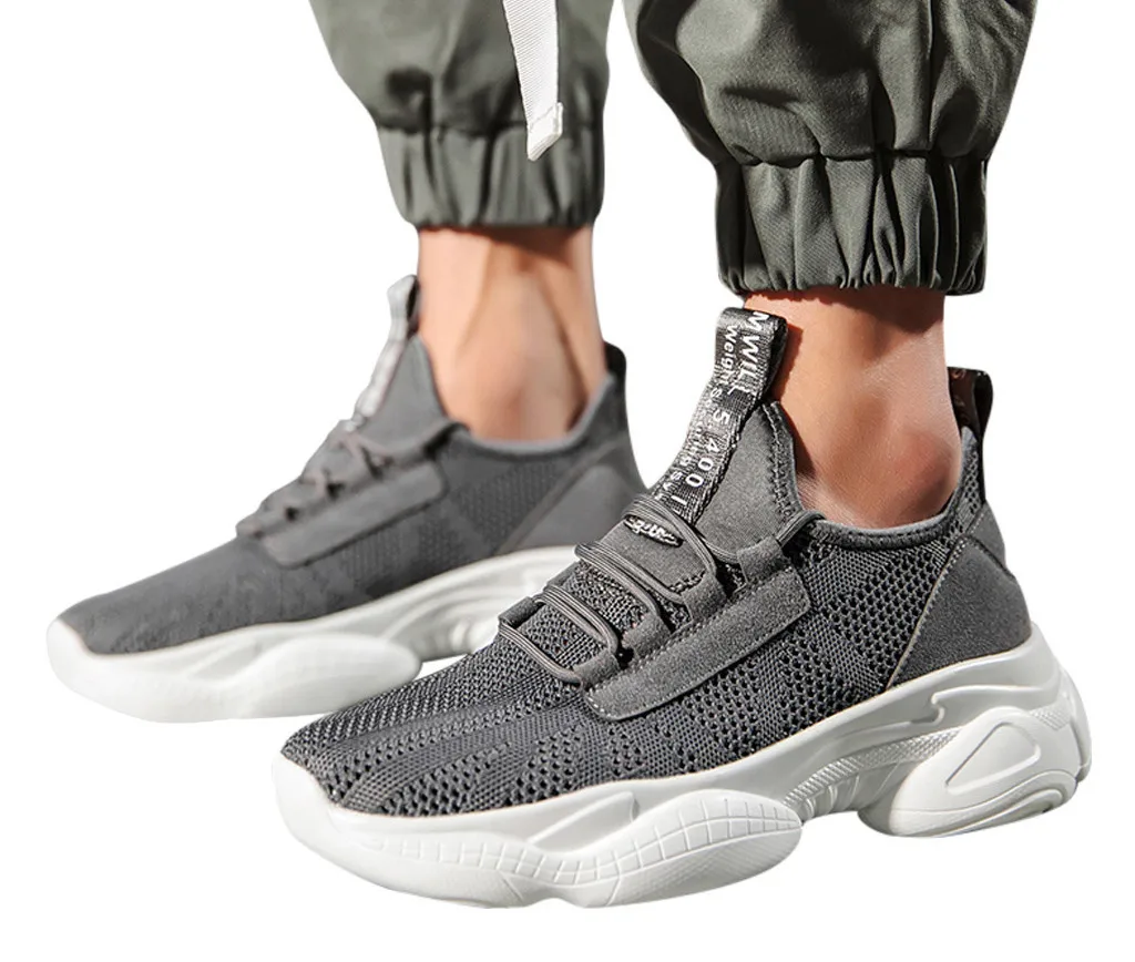 

YOUYEDIAN Men Casual Shoes Breathable spring Summer Mesh lace-up male Sneakers Lightweight adults Fashion Trend Cheap tenis#N4