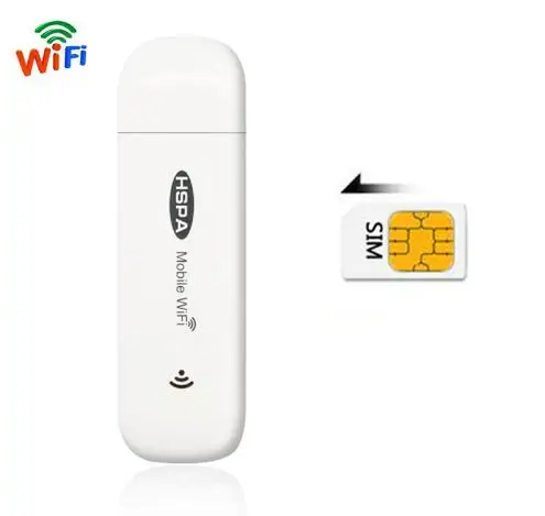 3g USB модем мобильный Wifi точка доступа Широкополосный беспроводной маршрутизатор ключ Wi-Fi мини-палка со слотом для sim-карты - Цвет: white