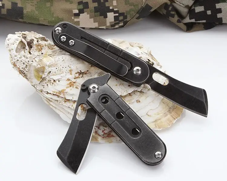 

LLxxmm camping pea mini folding pocket knife edc survival ourdoor used bushcraft tactical hunting tool army knives cuchillo