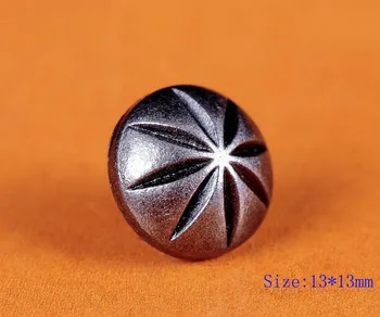 

30pc HANDMADE LEATHER CRAFT FLORAL ENGRAVED SLIVER CONCHOS RIVET STUD RIVETBACK
