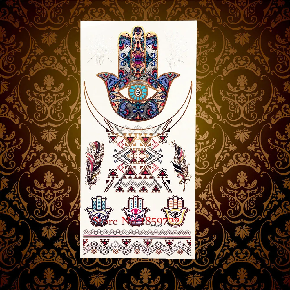 1 шт. новые водостойкие временные тату наклейки на руку для макияжа HGMT9 ювелирные