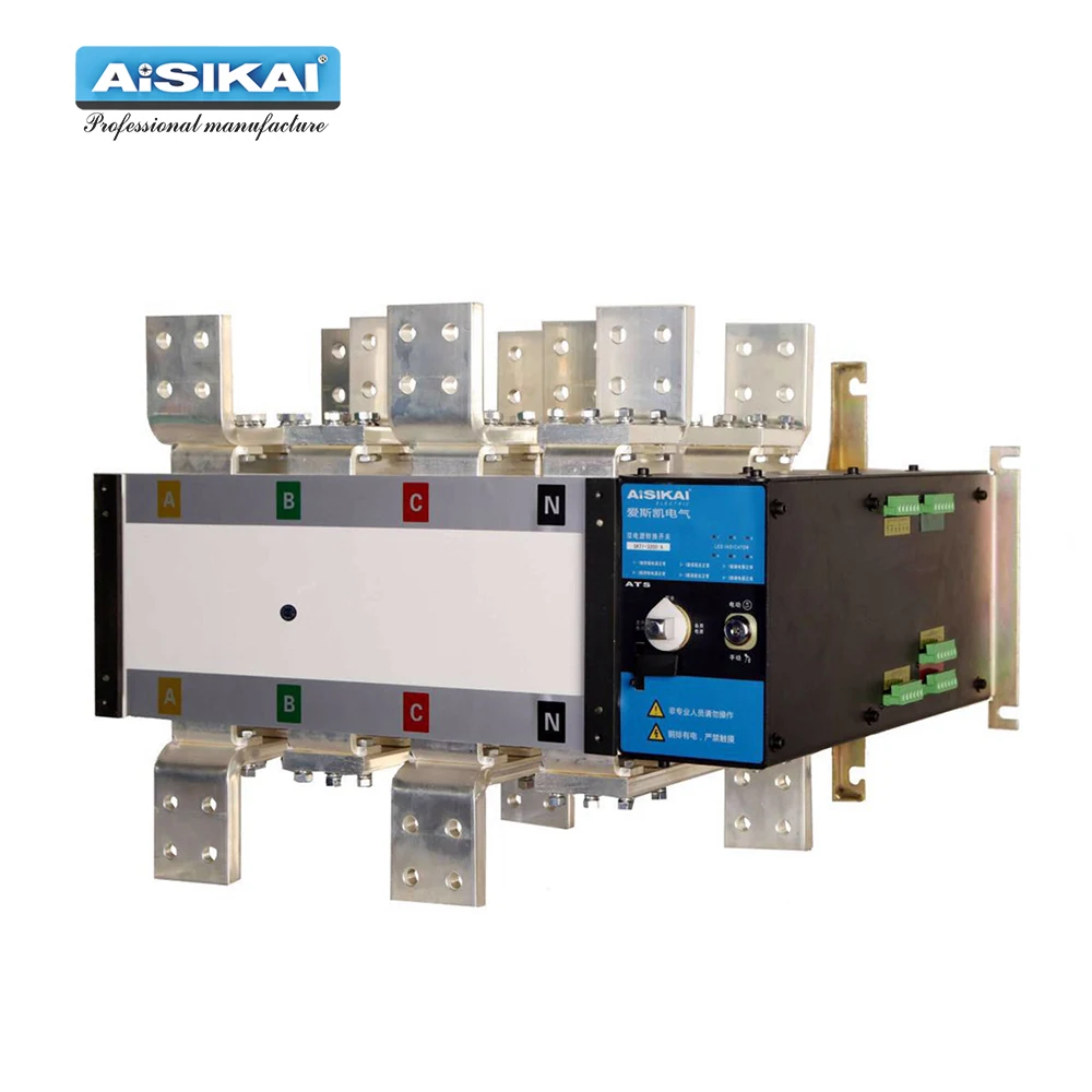 

AISIKAI 3200A 4P ATS controller dual power automatic transfer switch parts 220V380V electric diesel generator panel board 3phase