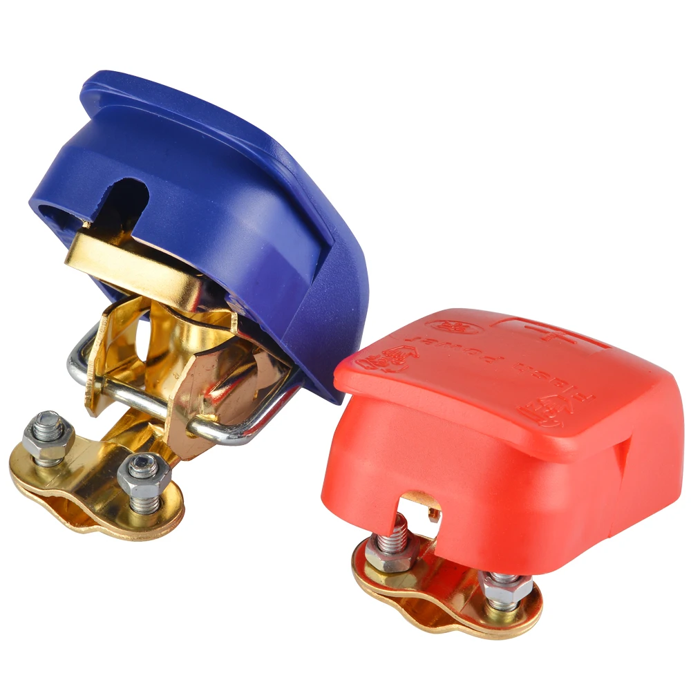 2pcs Quick Release Battery Terminals Clamps Connectors 12V ONE Pair Car Caravan Van Motorhome ON OFF