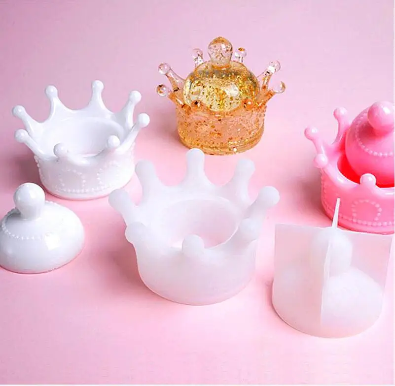 

DIY Crown Shape Storage Box Silicone Mold Jewelry Accessories Storage Tool Epoxy Resin Craft Art Molds epoxy resin molds