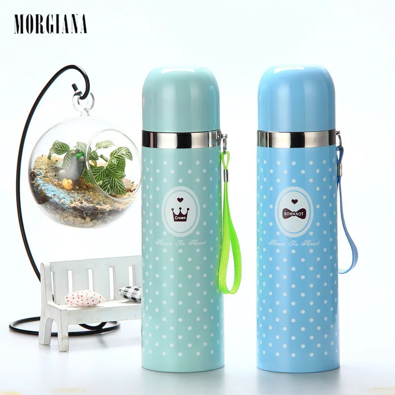 500ML Water Bottle Thermocup Termos Thermos Mug Women Coffee