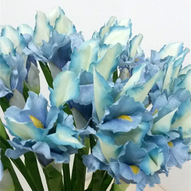 3 Heads Artificial Irish Iris Flowers For Home Garden Wedding Decoration Acessories Decor Fake Irish Flower Table Flower Flores 3 Heads Artificial Irish Iris Flowers For Home Garden Wedding Decoration Acessories Decor Fake Irish Flower Table Flower Flores