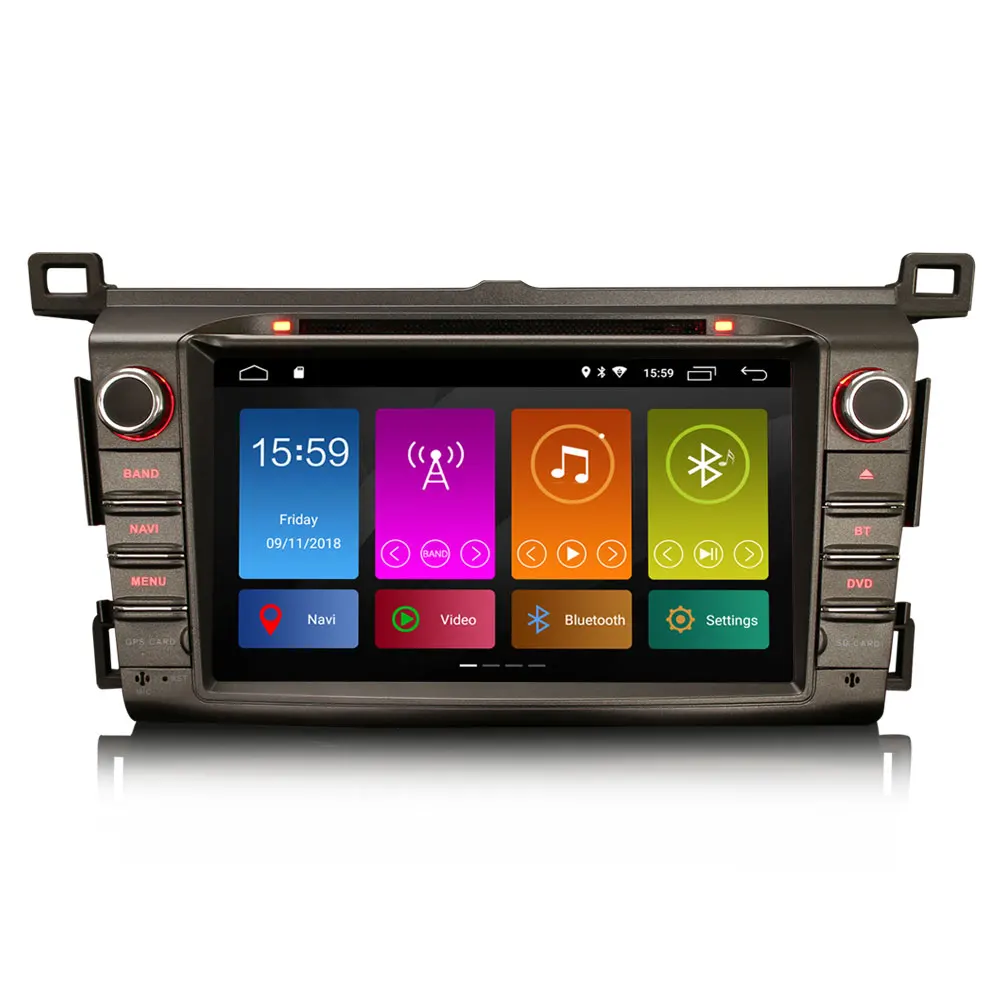Clearance Erisin ES2934R 8" Car Multimedia Player Auto Radio Android 9.0 DAB+ DVR OBD GPS for TOYOTA RAV4 (2013-2015) 5