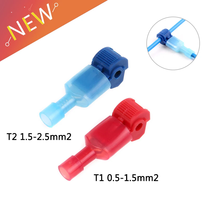 

10PCS(5pairs) Wire Cable Connectors Terminals Crimp Scotch Lock Quick Splice 22-14AWG 0.5-1.5mm2/1.5-2.5mm2 Kit Tool Set