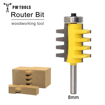 

1/8 Shank Reversible Finger Joint Glue Router Bit Woodwork Cutter Tools