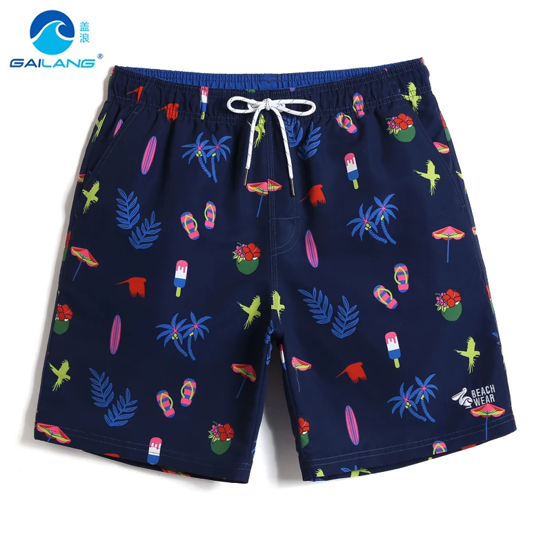 

Men’s New 2019 Gailang Board shorts quick dry surfing joggers Navy Bathing suit sport de bain homme printed Beach shorts praia