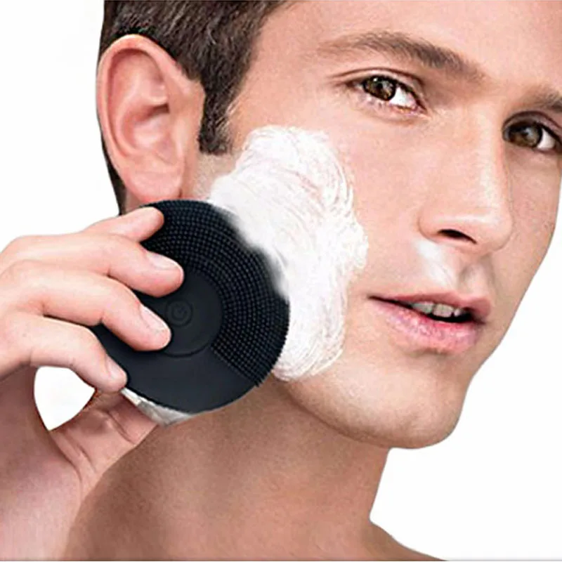 New Ultrasonic Electric Face Cleanser Vibrate Pore Clean Silicone