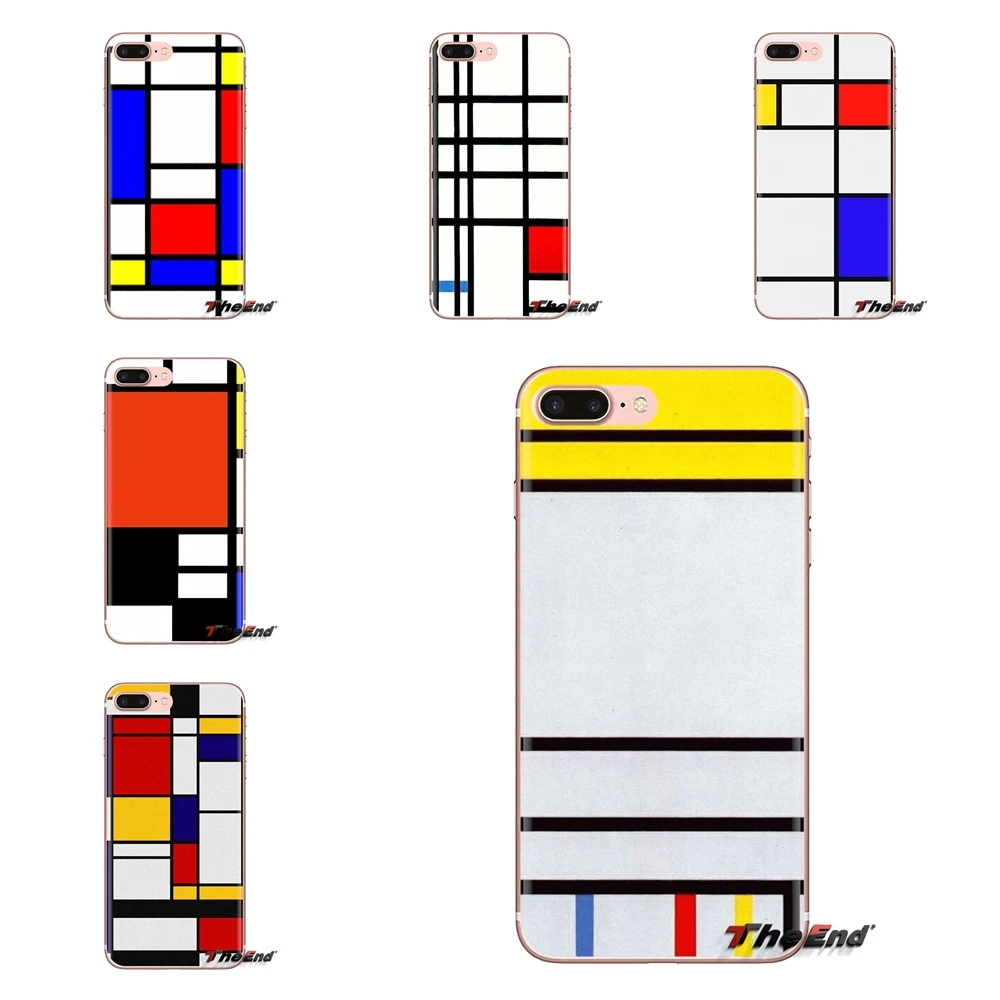 For Xiaomi Mi3 Samsung A10 A30 A40 A50 A60 A70 Galaxy S2 Note 2 Grand Core Prime bauhaus style abstract piet mondrian Phone Case |